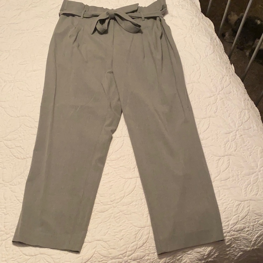 NWT Loft grey ankle length pants!